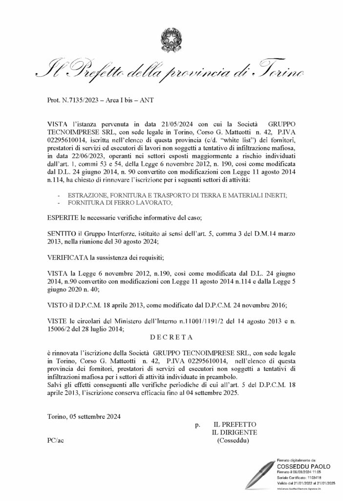 Gruppo Tecno Imprese - White list